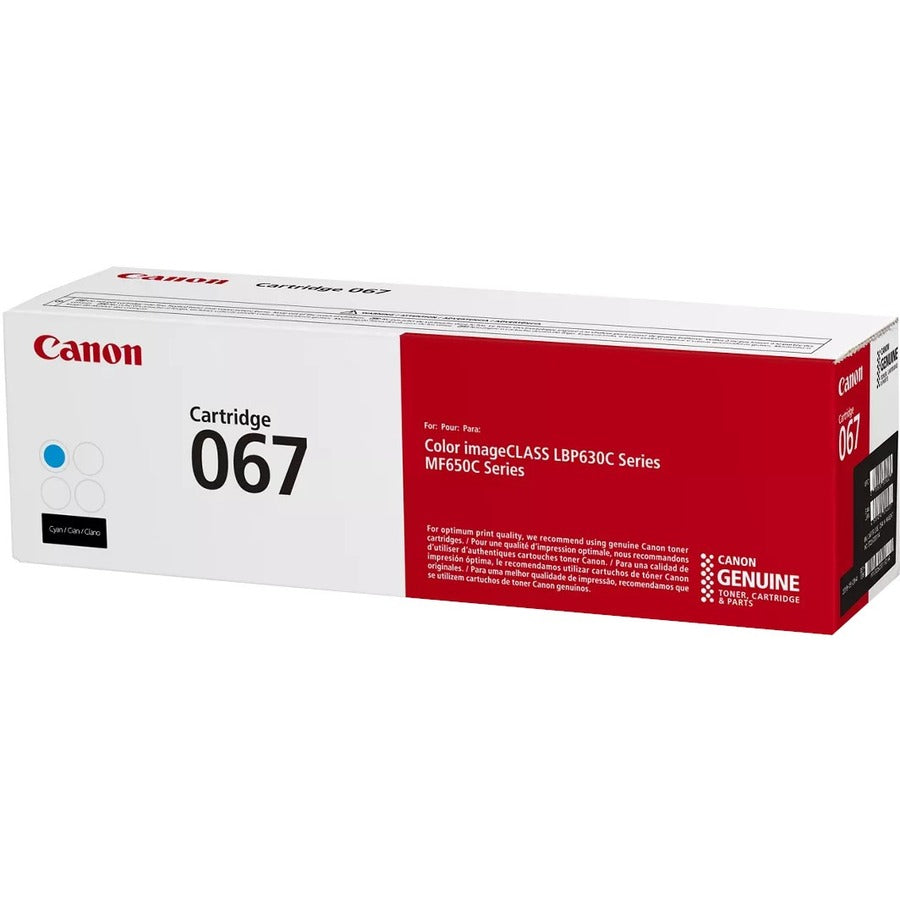 Canon 067 Original Standard Yield Laser Toner Cartridge - Cyan - 1 Pack