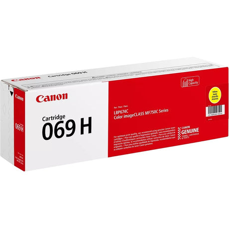 Canon 069 Original High Yield Laser Toner Cartridge - Yellow - 1 Pack