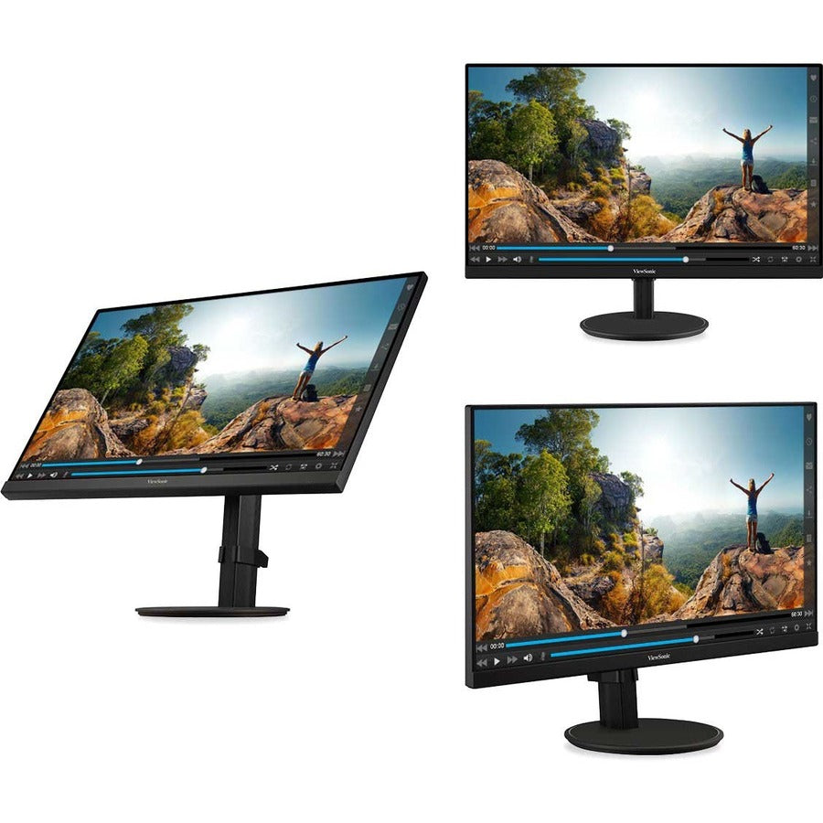 ViewSonic VA2447-MHJ 24 Inch Full HD 1080p Monitor with Advanced Ergonomics, Ultra-Thin Bezel, AMD FreeSync, 75Hz, Eye Care, and HDMI, VGA Inputs for Home and Office