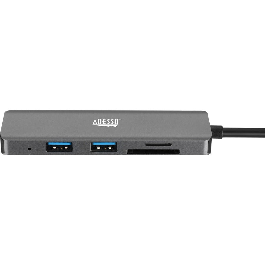 Adesso 6-in-1 USB-C Multi-Port Docking Station (TAA Compliant)