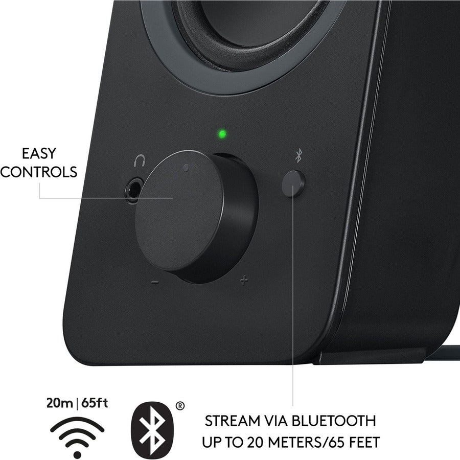 Logitech Z207 Bluetooth Speaker System - 5 W RMS - Black