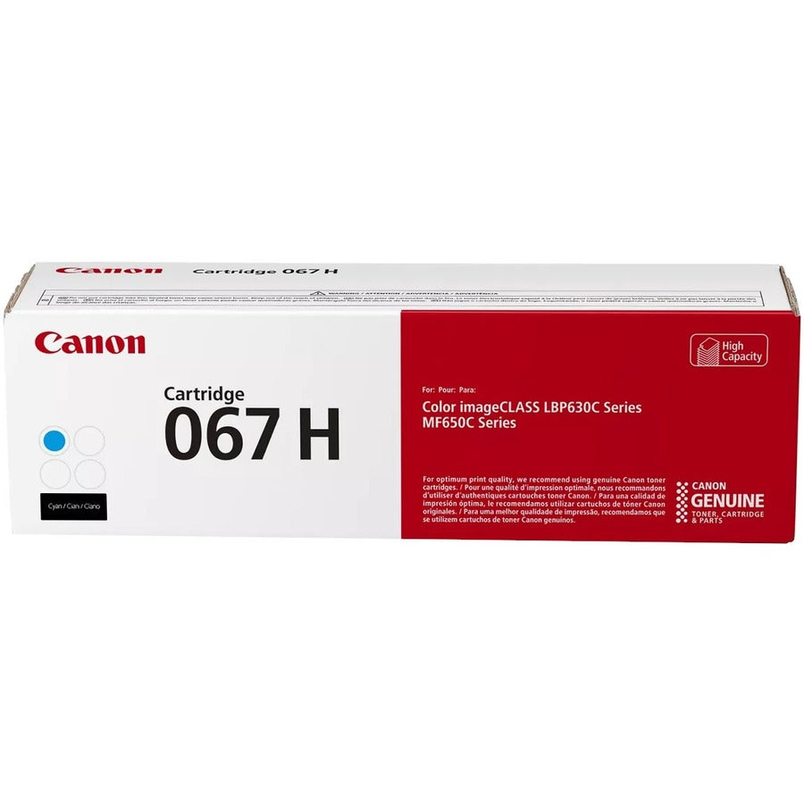 Canon 067 Original High Yield Laser Toner Cartridge - Cyan - 1 Pack