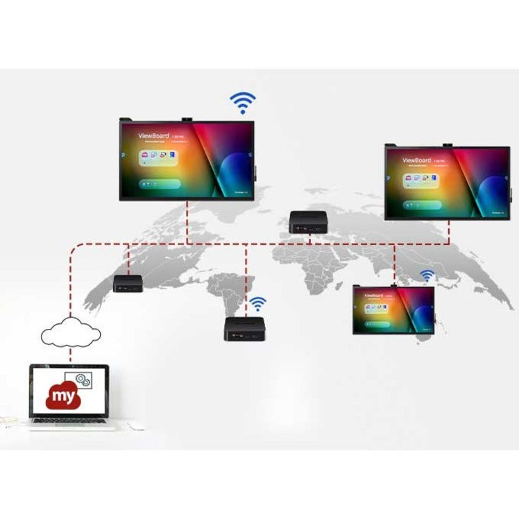 ViewSonic Commercial Display CDE7520-E1 - 4K Integrated Software, WiFi Adapter, Fixed Wall Mount - 450 cd/m2 - 75"