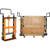 Global Industrial (2) Hand Operated Hydraulic Furniture Moving Dollies 3950 Lb. Capacity