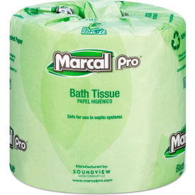 100 Recycled Bathroom Tissue, Septic Safe, 242 Sheets/Roll, 48 Rolls/Case