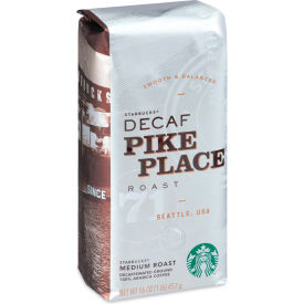 Starbucks® Decaffienated Coffee, Pike Place Decaf, 1 lb, Pack of 6