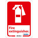 Global Industrial™ Fire Extinguisher Sign, 10x7, Rigid Plastic