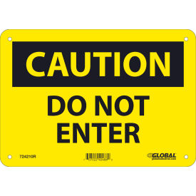 Global Industrial™ Caution Do Not Enter 7x10 Rigid Plastic