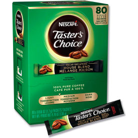 Nescafé® Taster's Choice Stick Pack, Decaf, 0.06oz, 80/Box, 6 Boxes/Carton