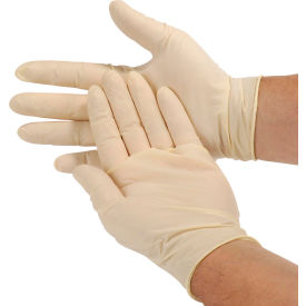 Safety Zone Industrial Grade Latex Gloves Powder-Free M White 100/Box GRPR-MD-1-T