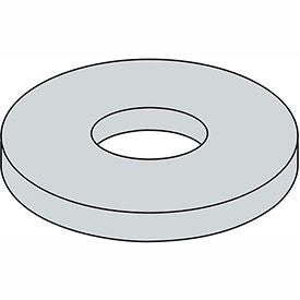 1/4" x 2" Fender Washer - .285" I.D. - .047/.08" Thick - Steel - Zinc Plated - Grade 2 - Pkg of 100