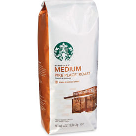 Starbucks® Whole Bean Coffee, Pike Place® Roast, 1 lb, Pack of 6