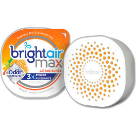 Bright Air Max Odor Eliminator Air Freshener, Citrus Burst, 8 oz., 6/Case