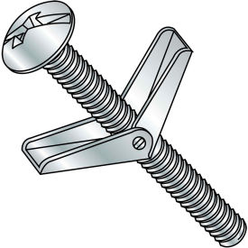 1/4X4  Combination Mushroom Head Toggle Bolt Zinc, Pkg of 50