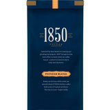 1850 Coffee, Pioneer Blend, Medium Roast, Ground, 12 oz Bag, 6/Carton