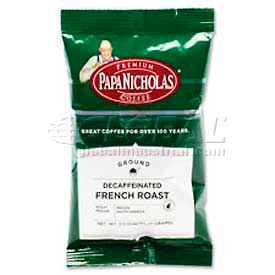 PapaNicholas®  Premium French Roast Coffee, Decaffeinated, Arabica Bean, 2.5 oz., 18/Carton