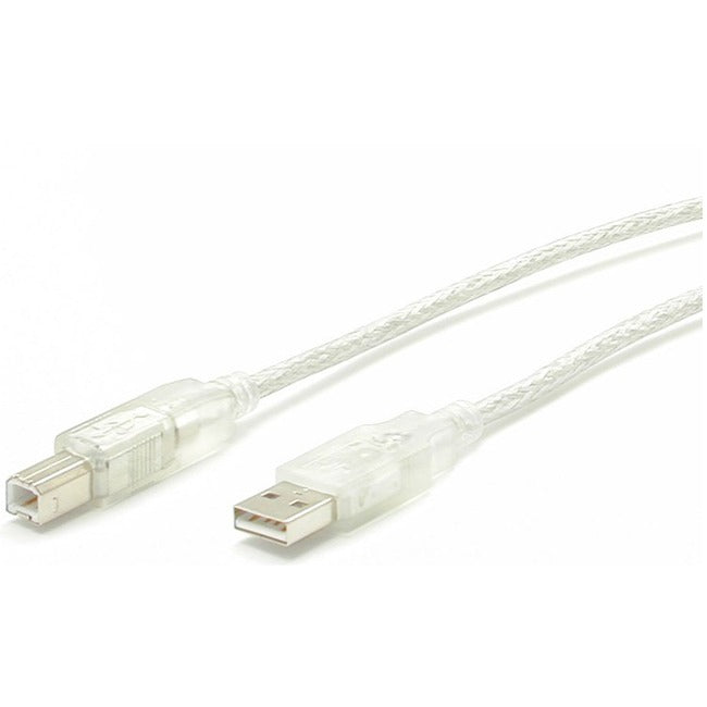 StarTech.com Transparent USB 2.0 cable - 4 pin USB Type A (M) - 4 pin USB Type B (M) - 10 ft