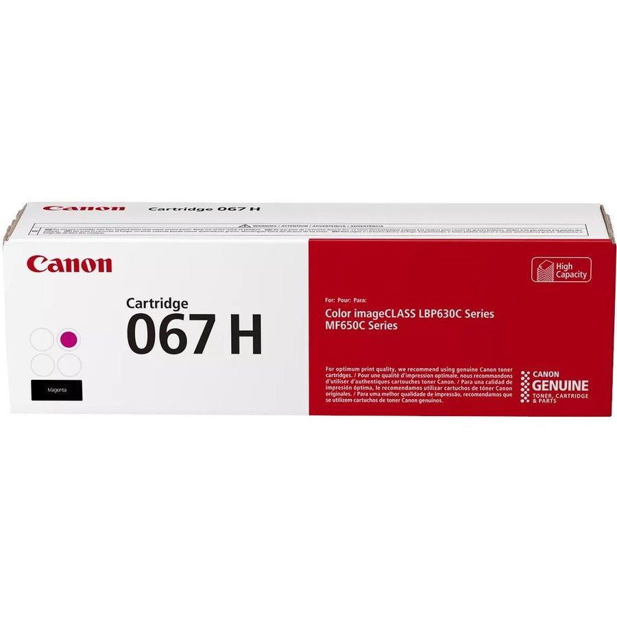 Canon 067 Original High Yield Laser Toner Cartridge - Magenta - 1 Pack