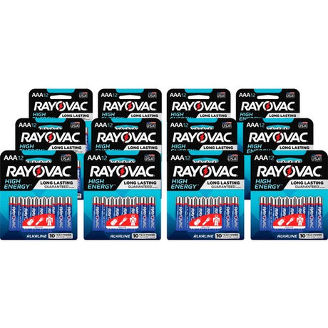 Rayovac High-Energy Alkaline AAA Battery 12-Packs