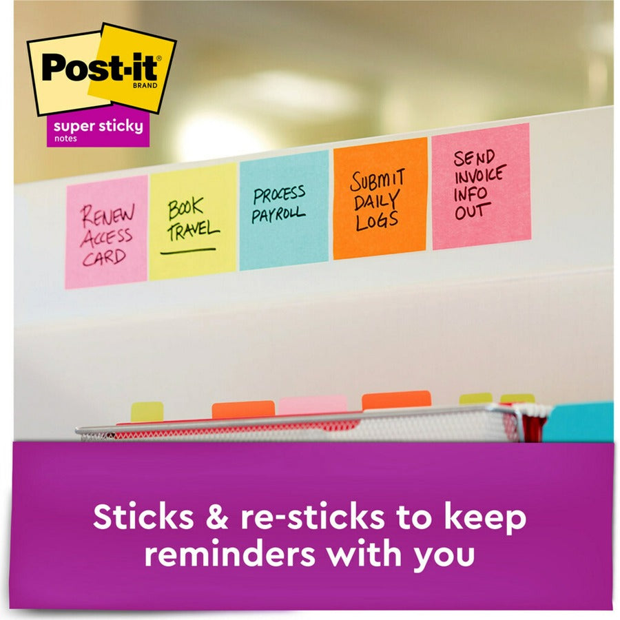 Post-it® Super Sticky Dispenser Notes - Supernova Neons Color Collection