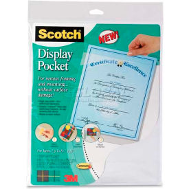 3M™ Display Pocket WL854C Removable Fasteners 9" X 11" Clear