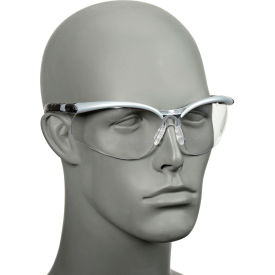 3M™ BX™ Reader Safety Glasses Clear Lens Silver Frame 1.5 Diopter