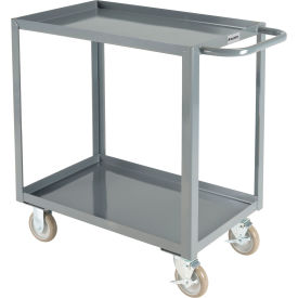 Global Industrial Steel Utility Cart w/2 Tray Shelves 1200 lb. Capacity 30"L x 18"W x 35"H