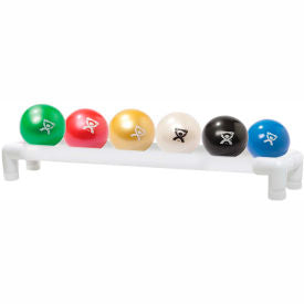 1-Tier Ball Rack For WaTE Weighted Balls Holds 6 Balls 31"L x 6"W x 5.25"H