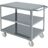 Global Industrial Steel Utility Cart w/3 Shelves 1200 lb. Capacity 30"L x 18"W x 35"H