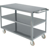 Global Industrial Steel Utility Cart w/3 Shelves 1200 lb. Capacity 48"L x 24"W x 35"H