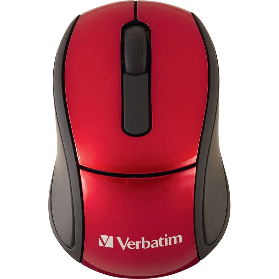 Verbatim Wireless Mini Travel Optical Mouse - Red