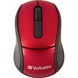 Verbatim Wireless Mini Travel Optical Mouse - Red