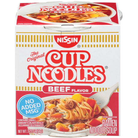 NISSIN FOODS Top Ramen Beef Flavor Cup Noodles