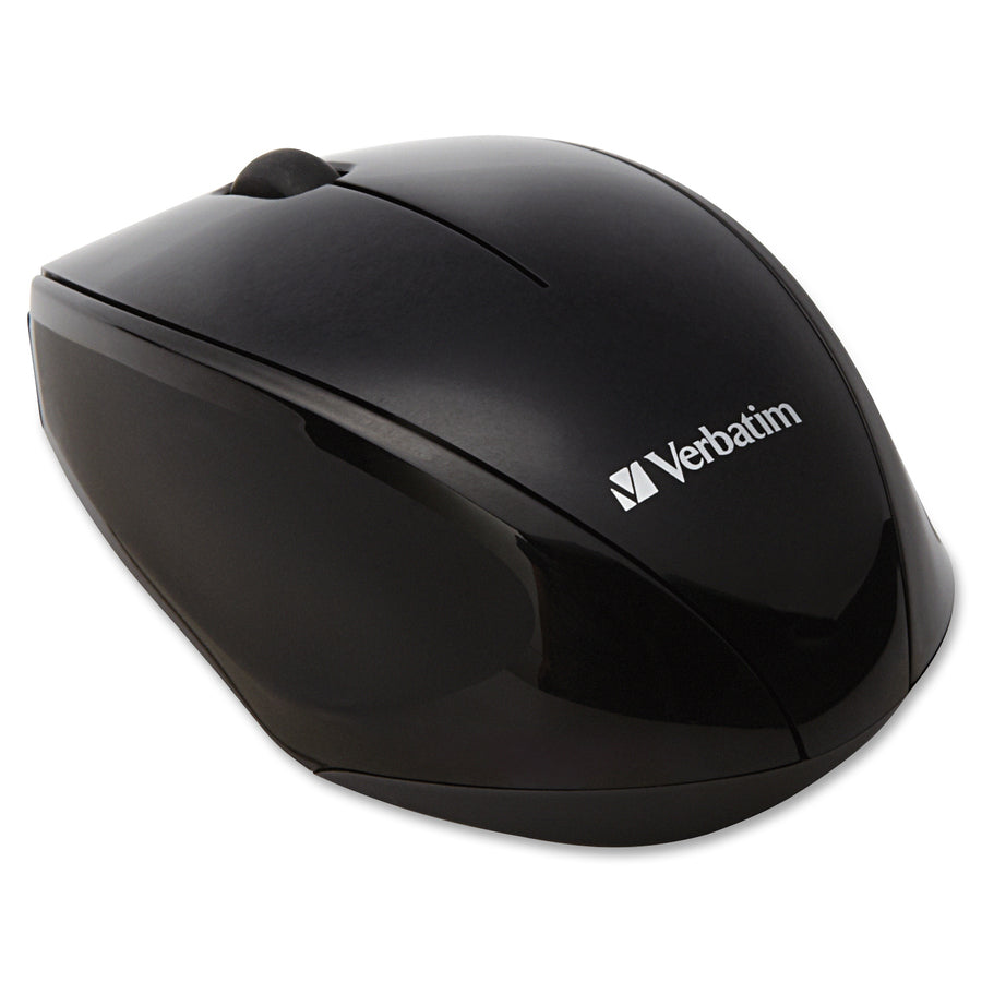 Verbatim Wireless Notebook Multi-Trac Blue LED Mouse - Black