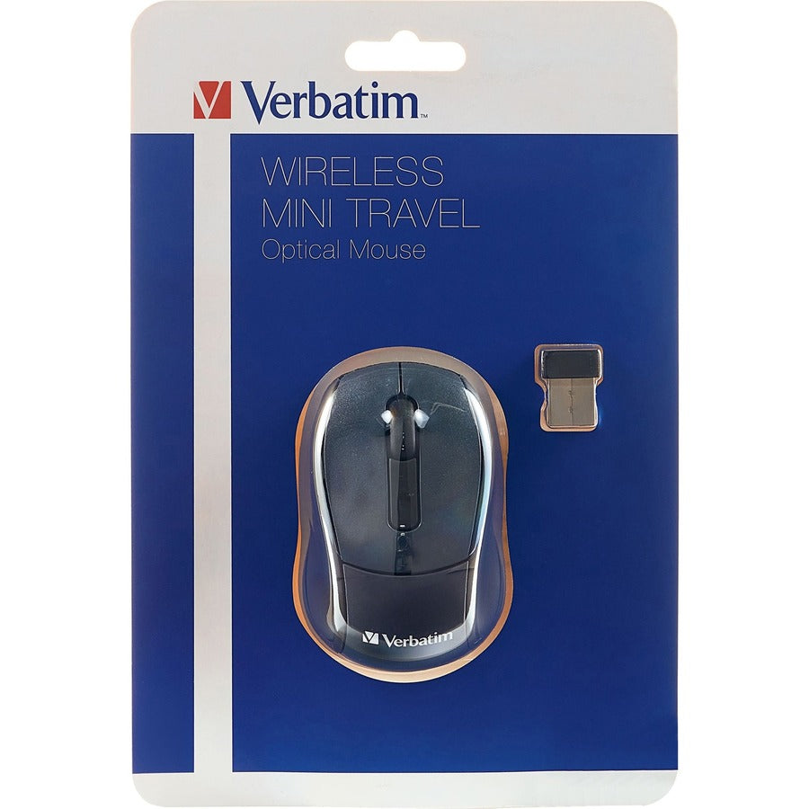 Verbatim Wireless Mini Travel Optical Mouse - Graphite