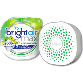 Bright Air Max Odor Eliminator Air Freshener, Meadow Breeze, 8 oz., 6/Case
