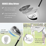 10 Pieces Womens Complete Golf Club Set with Alloy Driver