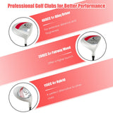 10 Pieces Ladies Complete Golf Club Set with Alloy Driver-Red