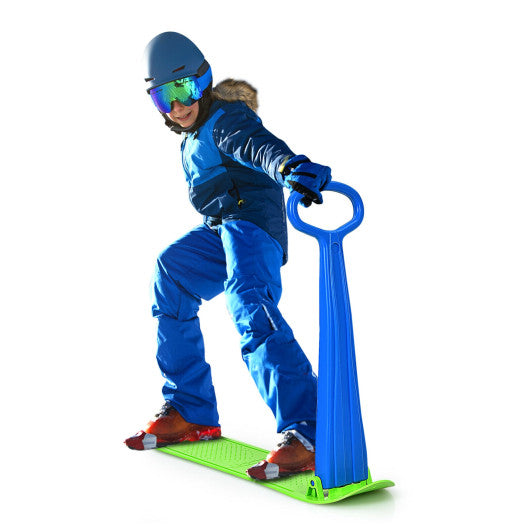 1-Rider Snow Scooter with Grip Handle-Blue