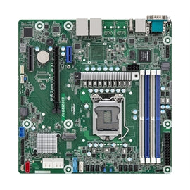 ASRock Motherboard E3C252D4U C252 LGA1200 Single Socket H5 Xeon 32GB Micro-ATX