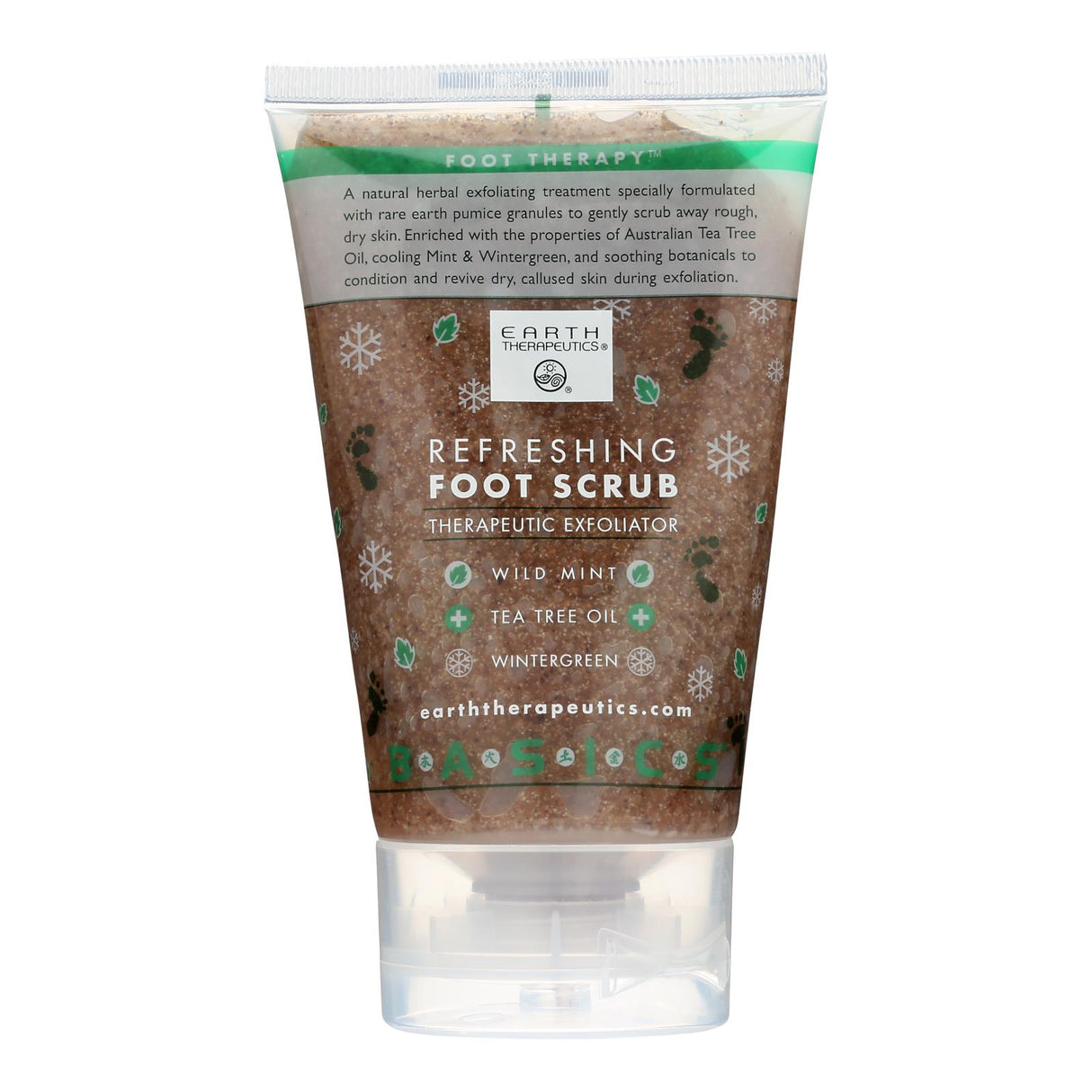 Earth Therapeutics Refreshing Foot Scrub Wild Mint - 4 Fl Oz