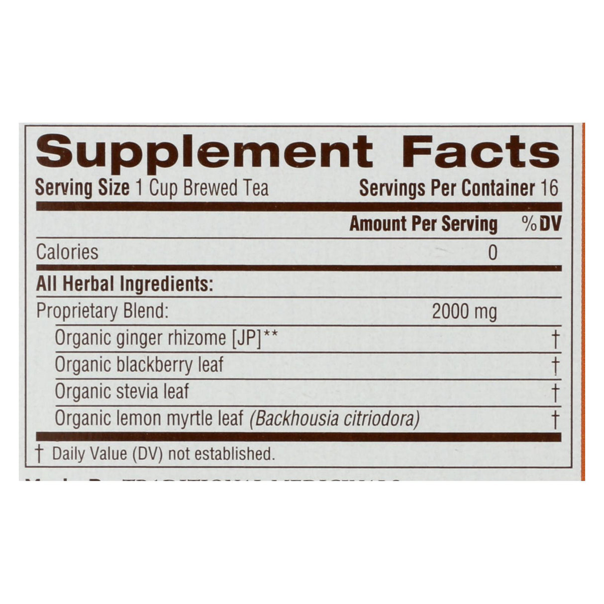 Traditional Medicinals Organic Ginger Aid Herbal Tea - 16 Tea Bags - Case Of 6