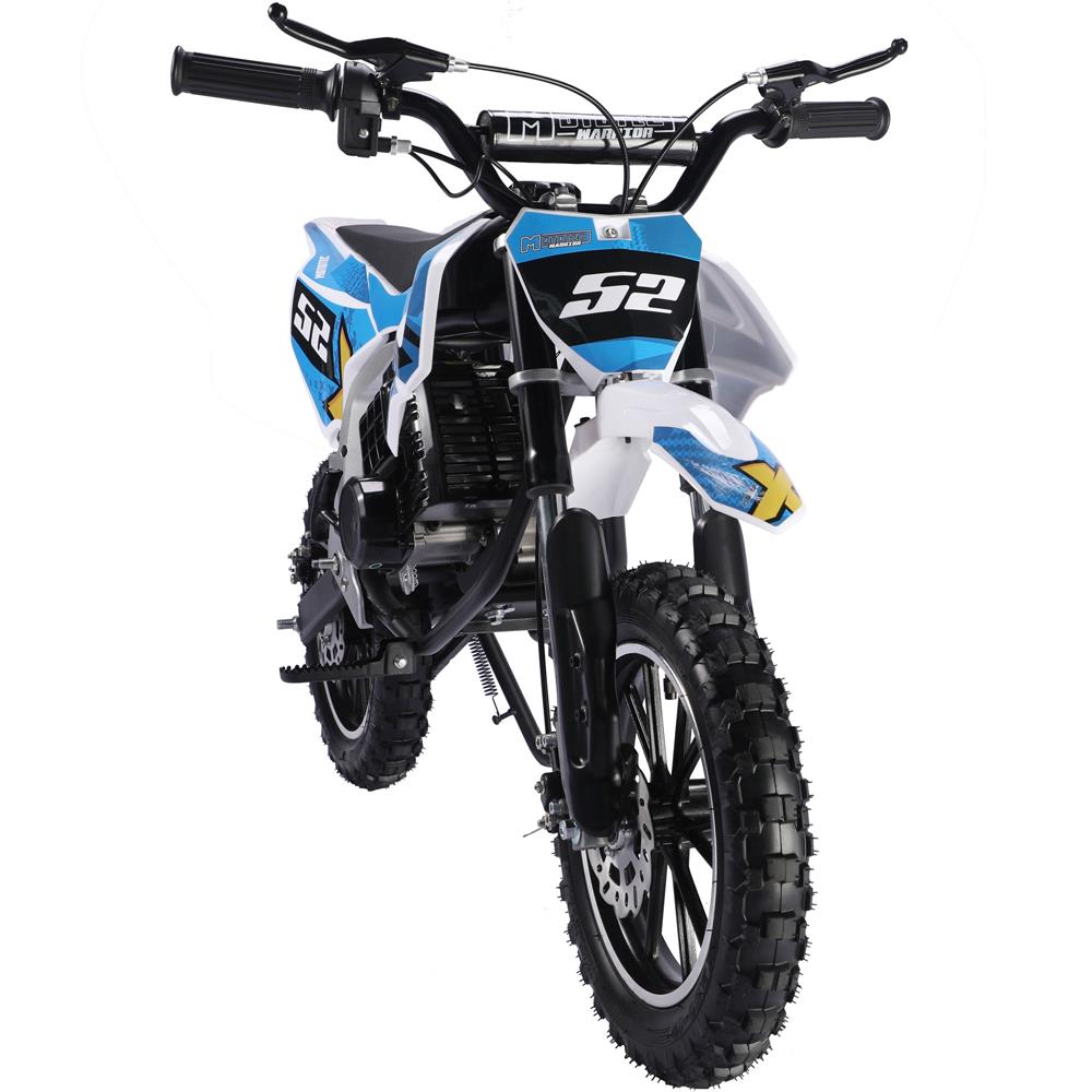Mototec Warrior 52cc 2-stroke Kids Gas Dirt Bike Blue