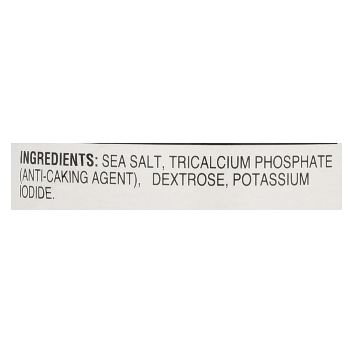 Hain Sea Salt - Iodized - Case Of 8 - 21 Oz