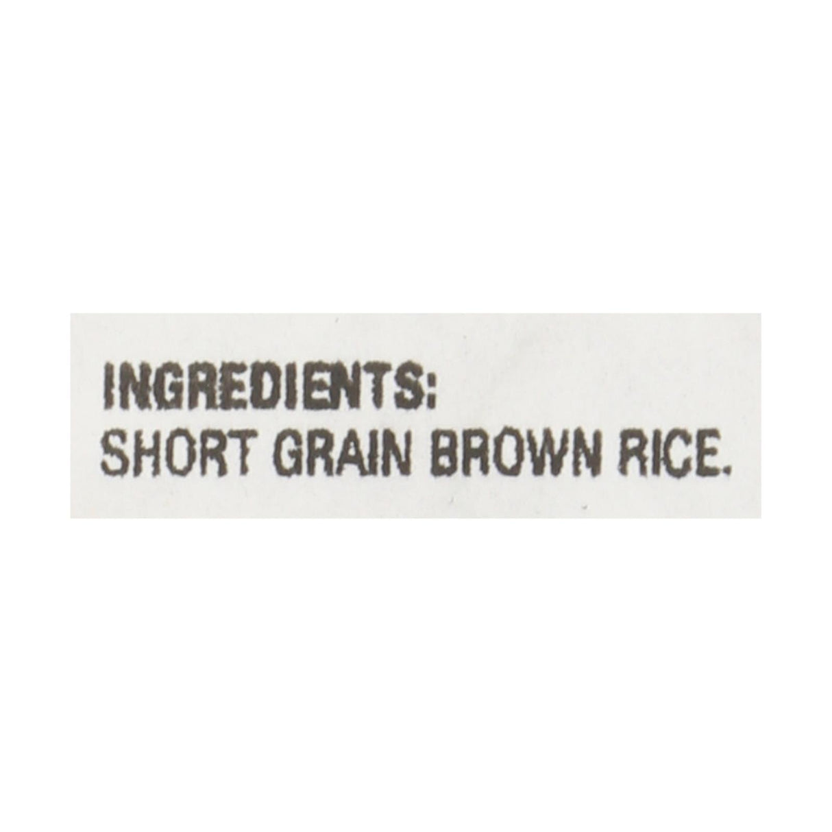 Lundberg Family Farms Brown Short Grain Rice - Case Of 25 Lbs