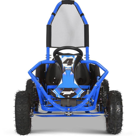 Mototec Mud Monster 98cc Go Kart Full Suspension Blue
