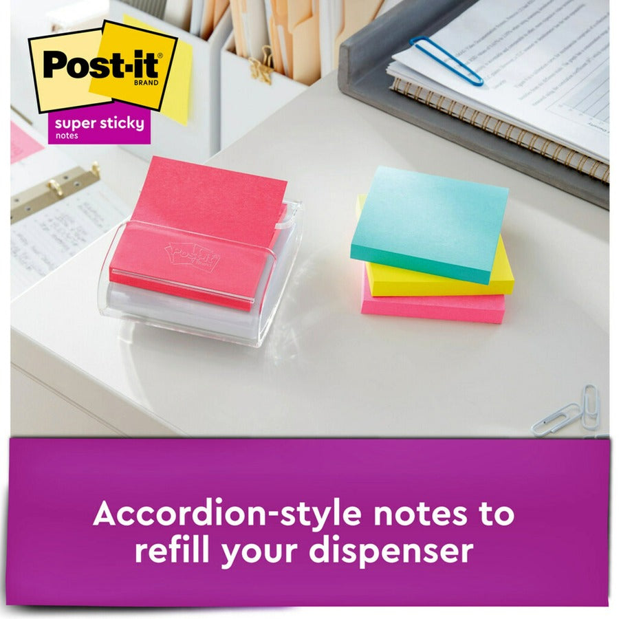 Post-it® Super Sticky Dispenser Notes - Supernova Neons Color Collection