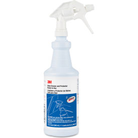 3M Ready-To-Use Glass Cleaner With Scotchgard, Apple, 32 Oz. Spray Bottle, 12/Carton