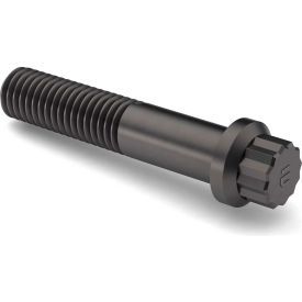 3/8-24 x 2-1/2" 12 Point Flange Screw - 170M PSI - Steel - Plain - Partial Thread - UNF - Pkg of 10