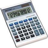 Victor® 12-Digit Desktop Calculator 6500 W/Loan Wizard 5-3/4" X 7-7/8" X 1-3/4" Silver